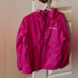 Columbia Raincoat with hood XS size 6
